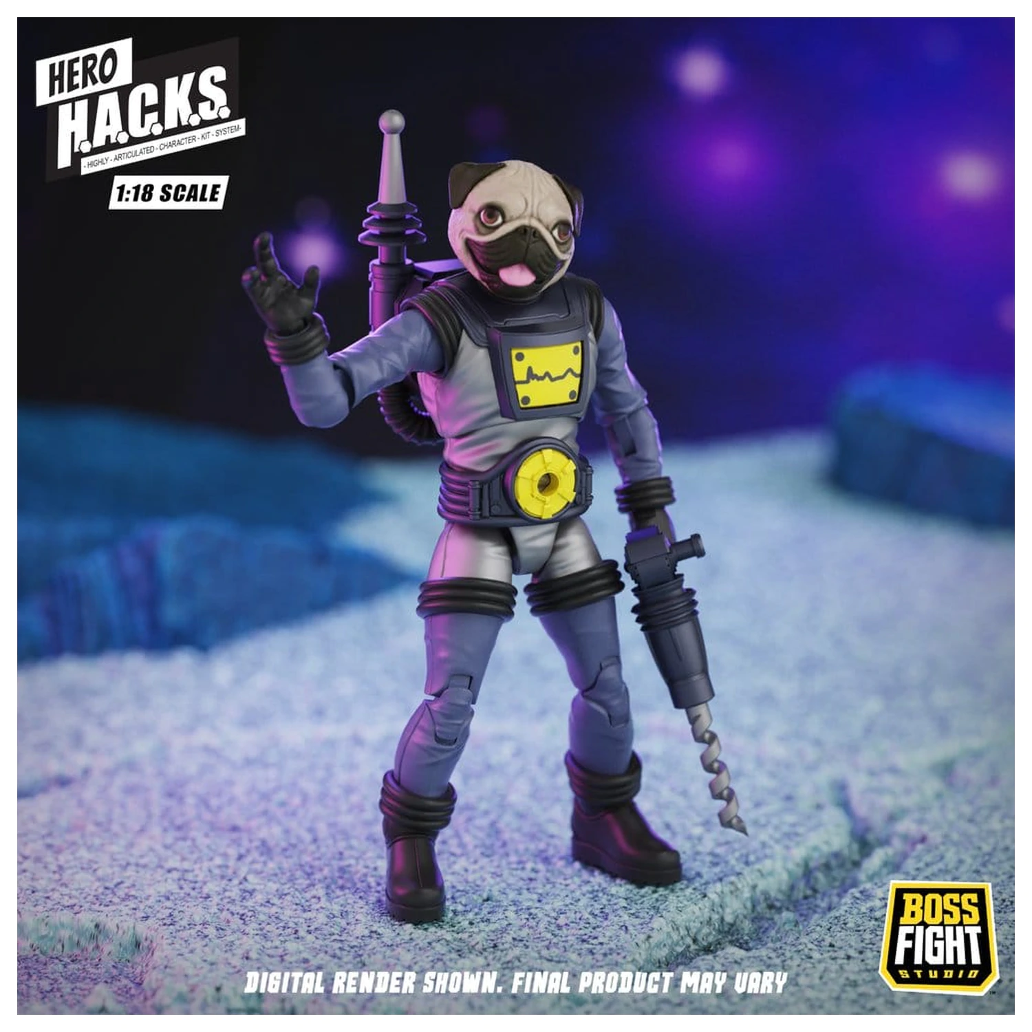 Hero H.A.C.K.S. Core Figurka Akcji 1/18 Heroes and Villains Wave 1 Zarko Resources Inc.: Galactic Prospectors zdjęcie produktu