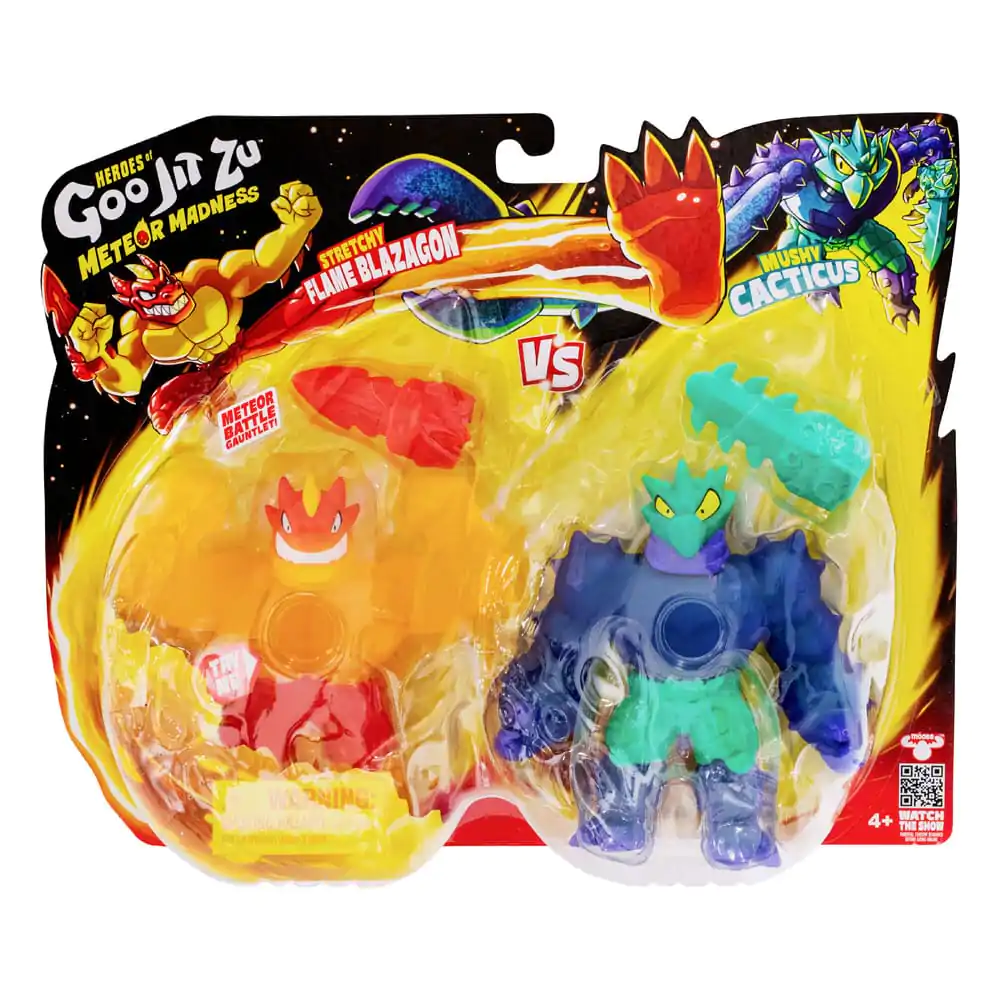 Heroes of Goo Jit Zu Meteor Madness Figurki Rozciągliwe 2-Pack Flame Blazagon vs. Cacticus 13 cm zdjęcie produktu