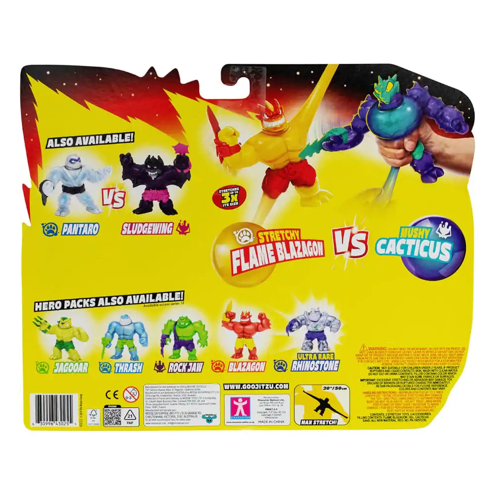 Heroes of Goo Jit Zu Meteor Madness Figurki Rozciągliwe 2-Pack Flame Blazagon vs. Cacticus 13 cm zdjęcie produktu