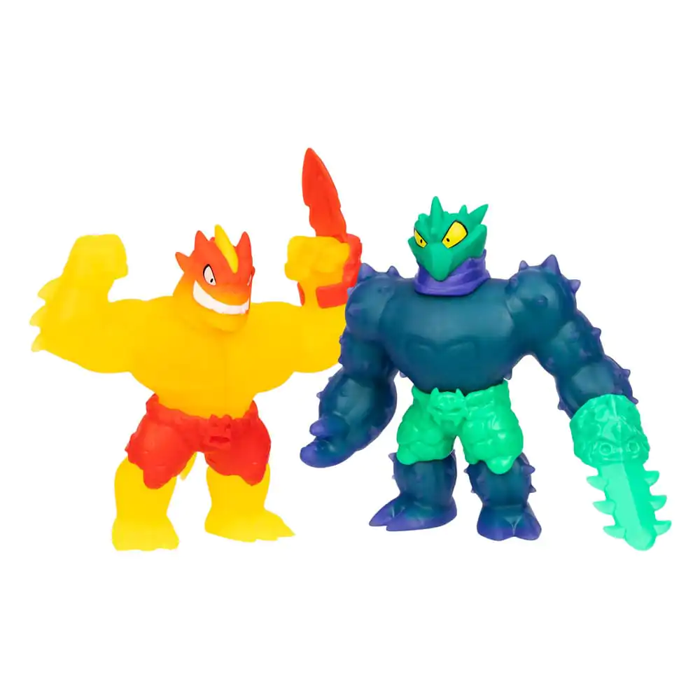 Heroes of Goo Jit Zu Meteor Madness Figurki Rozciągliwe 2-Pack Flame Blazagon vs. Cacticus 13 cm zdjęcie produktu