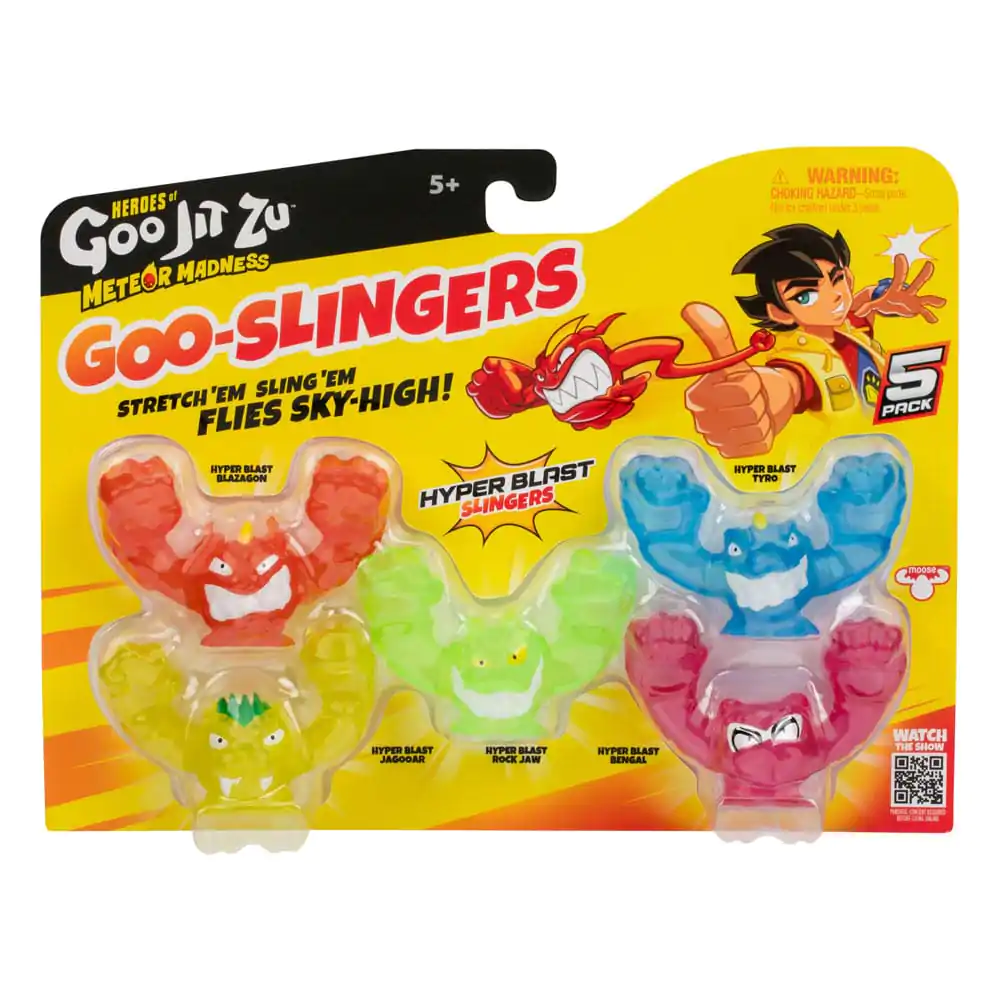 Heroes of Goo Jit Zu Meteor Madness Rozciągliwe Figurki 5-Pak Goo Slingers Hyper Blast Slingers 5 cm zdjęcie produktu