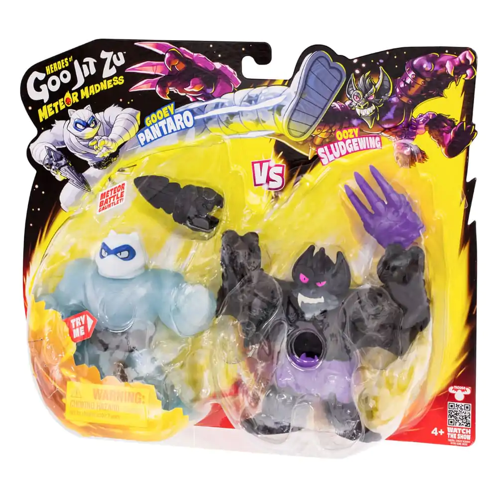 Heroes of Goo Jit Zu Meteor Madness Figurki Rozciągliwe 2-Pack Pantaro vs. Sludgewing 12 cm zdjęcie produktu