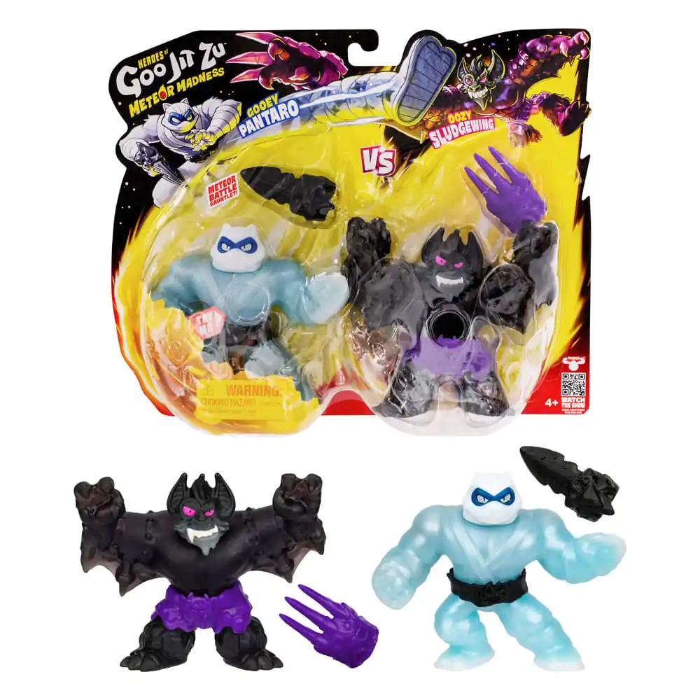 Heroes of Goo Jit Zu Meteor Madness Figurki Rozciągliwe 2-Pack Pantaro vs. Sludgewing 12 cm zdjęcie produktu