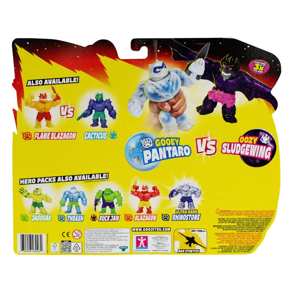 Heroes of Goo Jit Zu Meteor Madness Figurki Rozciągliwe 2-Pack Pantaro vs. Sludgewing 12 cm zdjęcie produktu