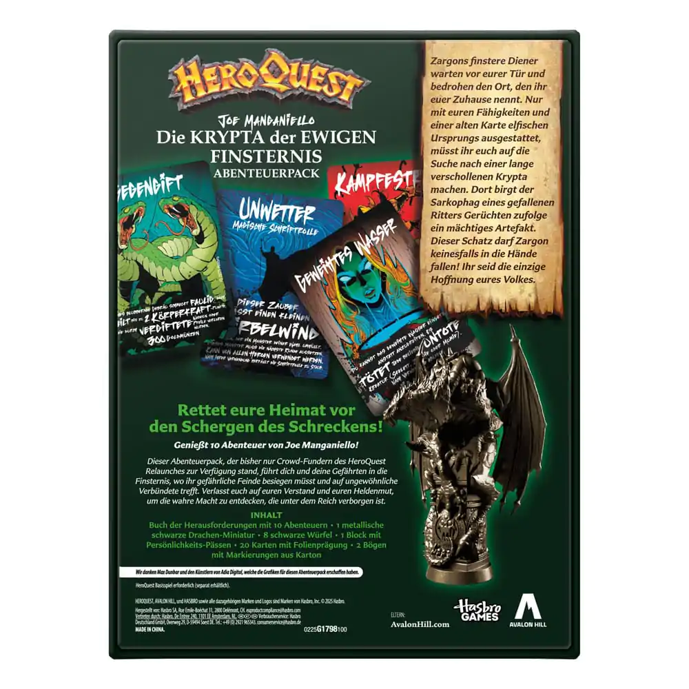 HeroQuest Gra Planszowa Expansion Die Krypta der ewigen Finsternis Quest Pack *German Version* zdjęcie produktu