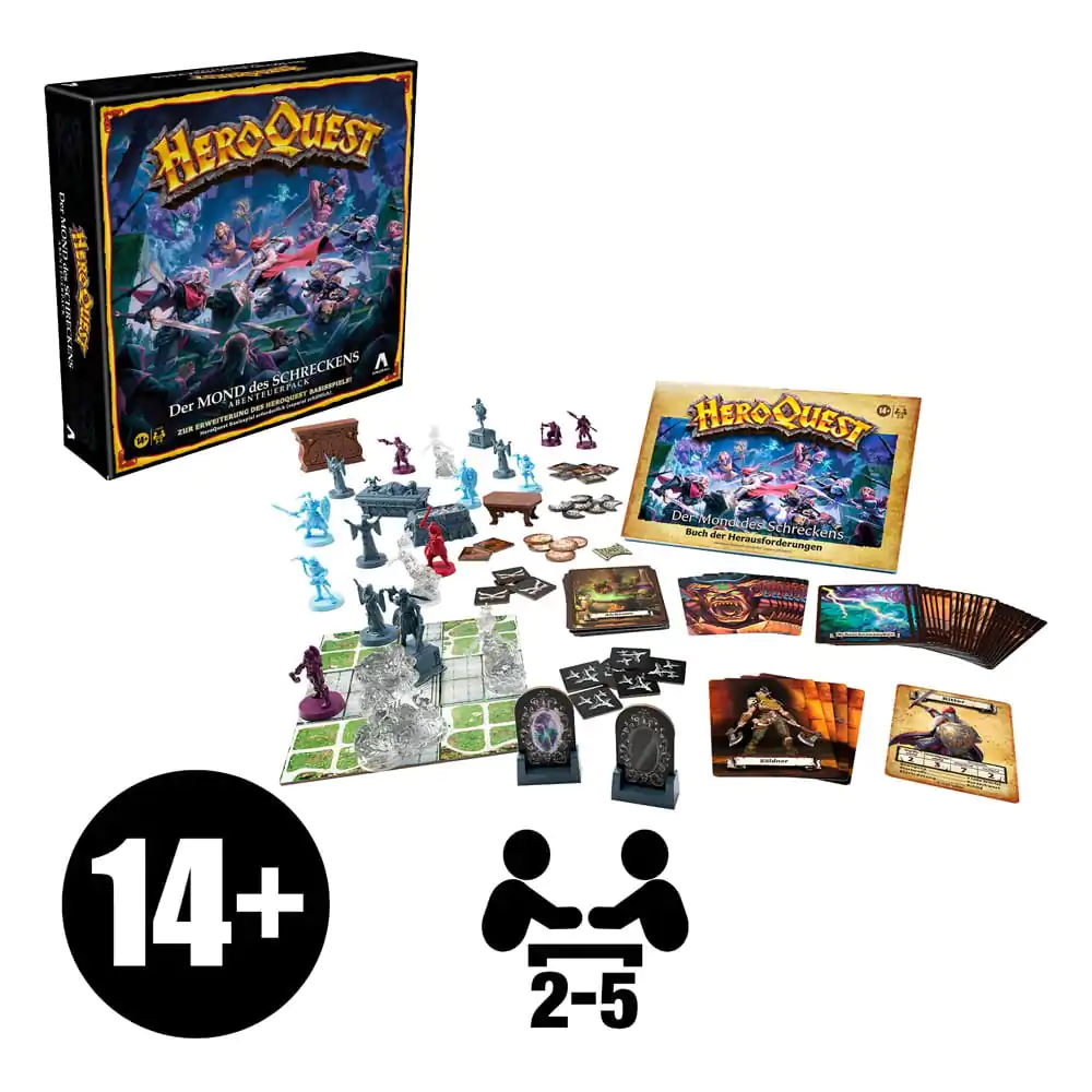 HeroQuest Gra Planszowa Dodatek Der Mond des Schreckens Quest Pack *Wersja Niemiecka* zdjęcie produktu