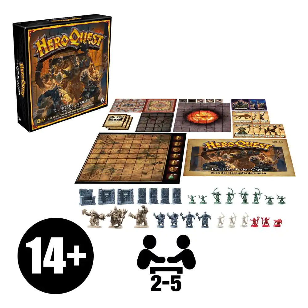 HeroQuest Gra Planszowa Expansion Die Horde der Oger Quest Pack *Wersja Niemiecka* zdjęcie produktu