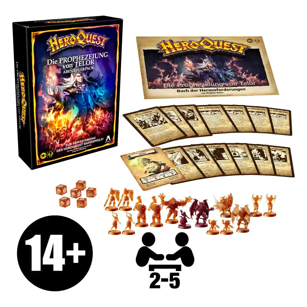 HeroQuest Gra Planszowa Expansion Die Prophezeiung von Telor Quest Pack *German Version* zdjęcie produktu