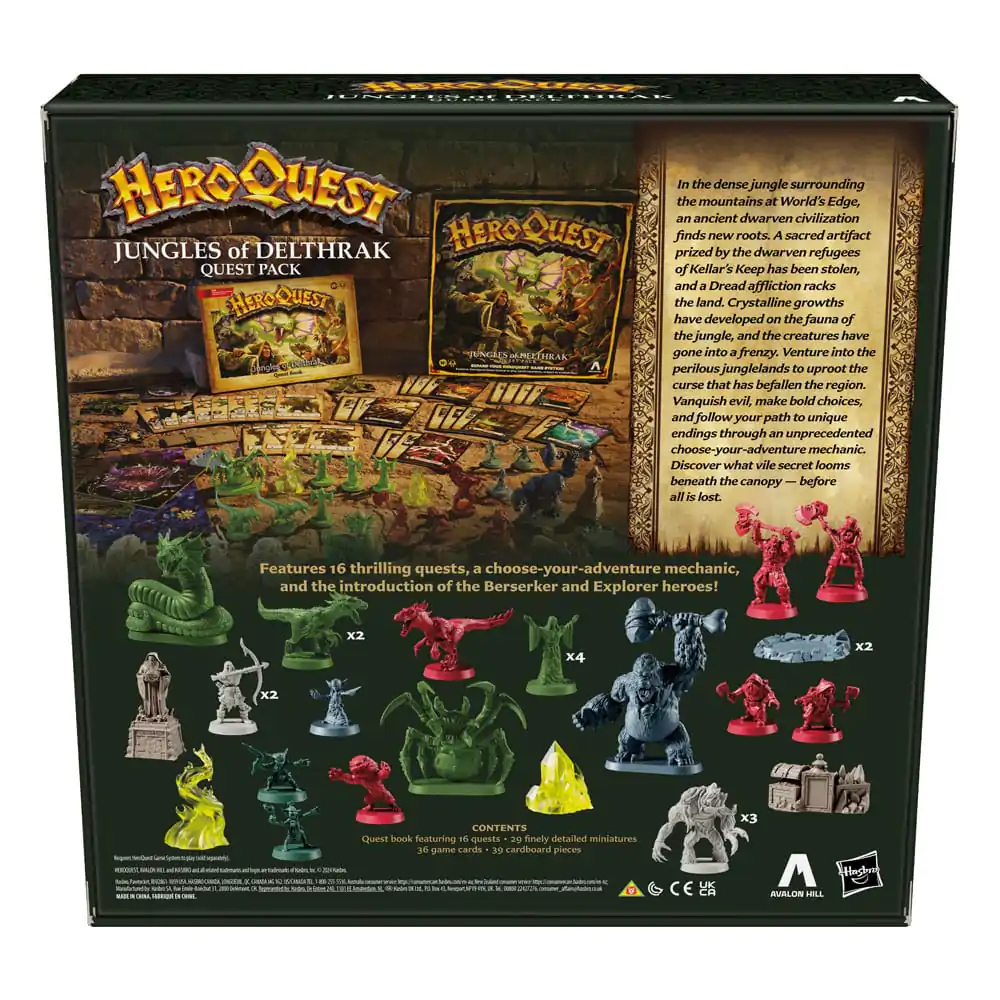 HeroQuest Gra Planszowa Rozszerzenie Jungles of Delthrak Quest Pack *English Version* zdjęcie produktu