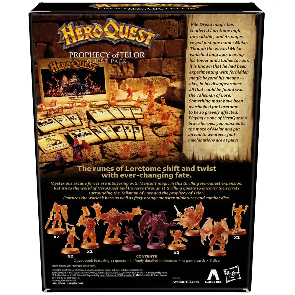 HeroQuest Gra Planszowa Dodatek Prophecy of Telor Quest Pack *English Version* zdjęcie produktu