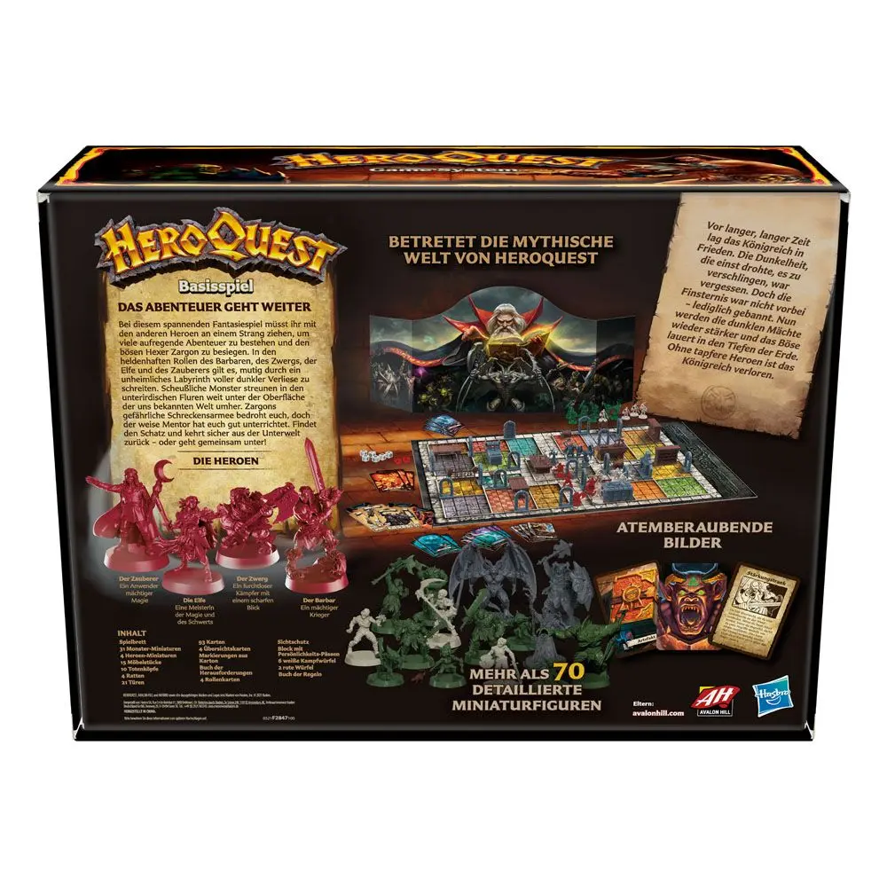 HeroQuest gra planszowa, podstawowa gra, niemiecka zdjęcie produktu