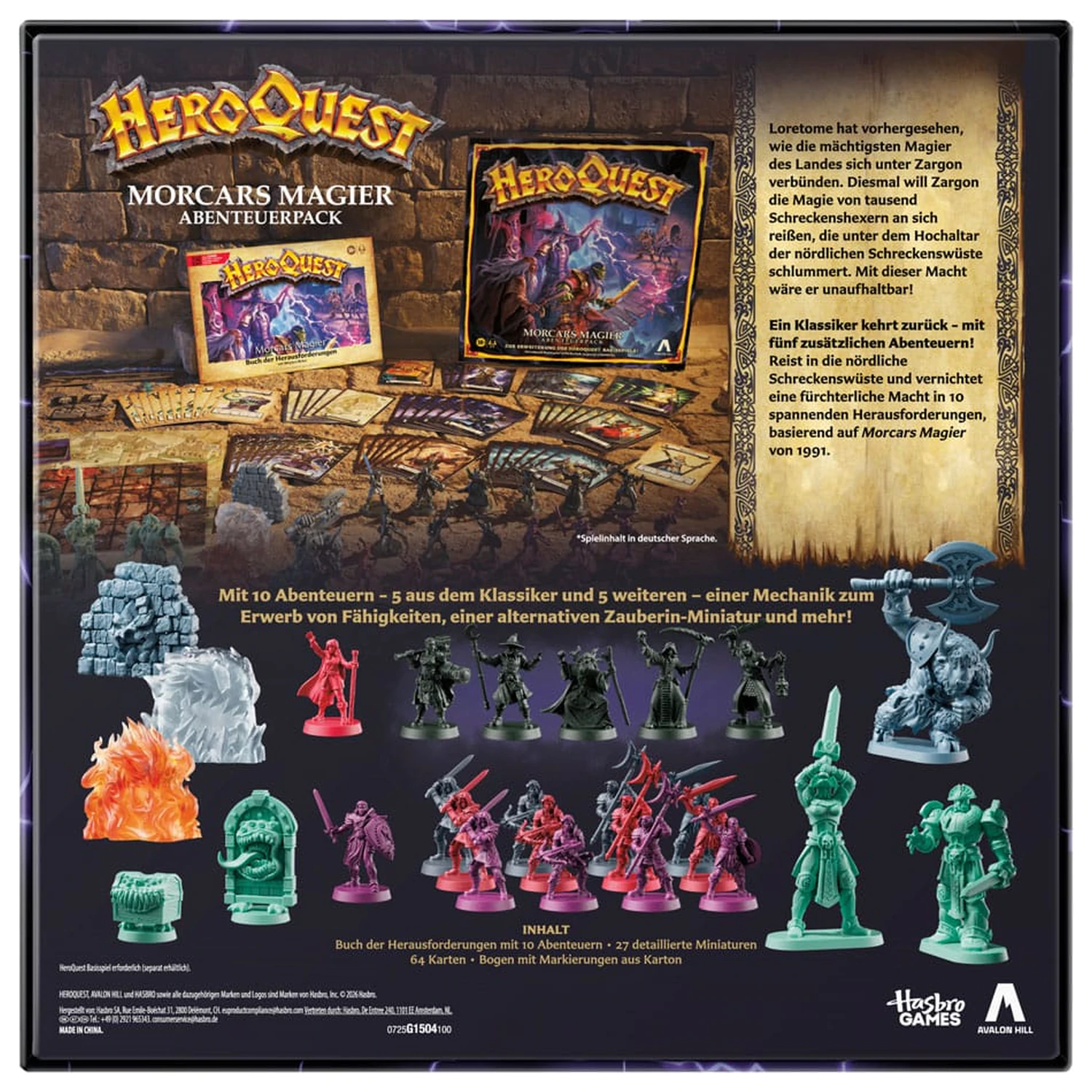 HeroQuest Board Game Rozszerzenie Morcars Magier Quest Pack *German Version* zdjęcie produktu