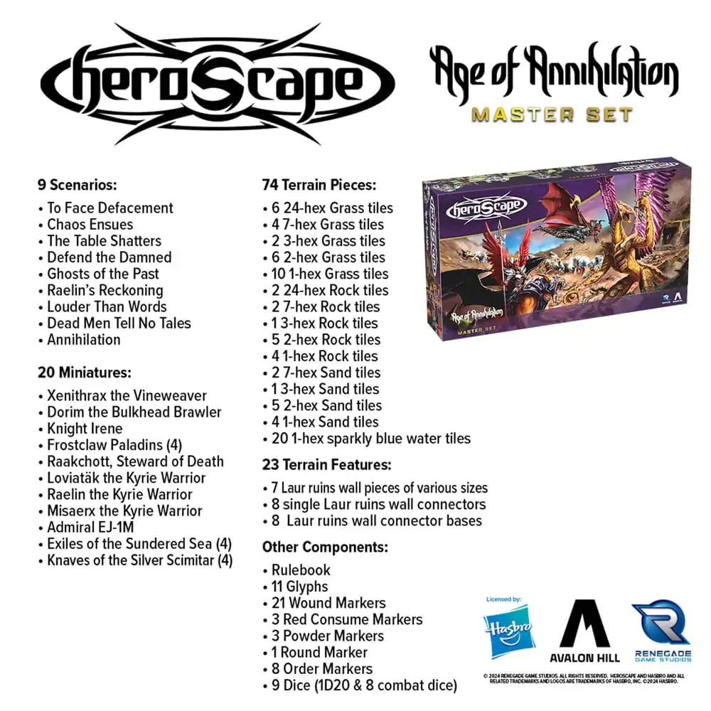 Heroscape gra planszowa Age of Annihilation Master Set *English Version* zdjęcie produktu