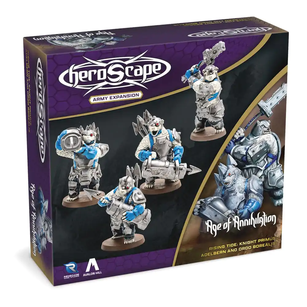 Heroscape Rozszerzenie Rising Tide - Knight Primus Adelbern & Ordo Borealis Army *English Version* zdjęcie produktu