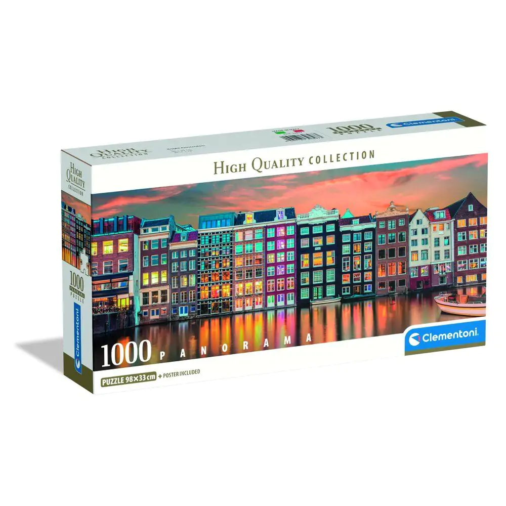 Puzzle Panorama Amsterdam Wysokiej Jakości, 1000 elementów zdjęcie produktu