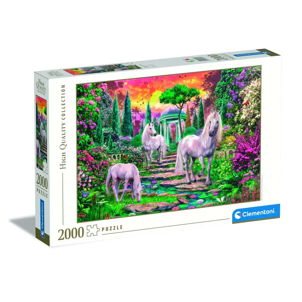 Wysokiej jakości klasyczne ogrodowe jednorożce puzzle 2000 elementów zdjęcie produktu