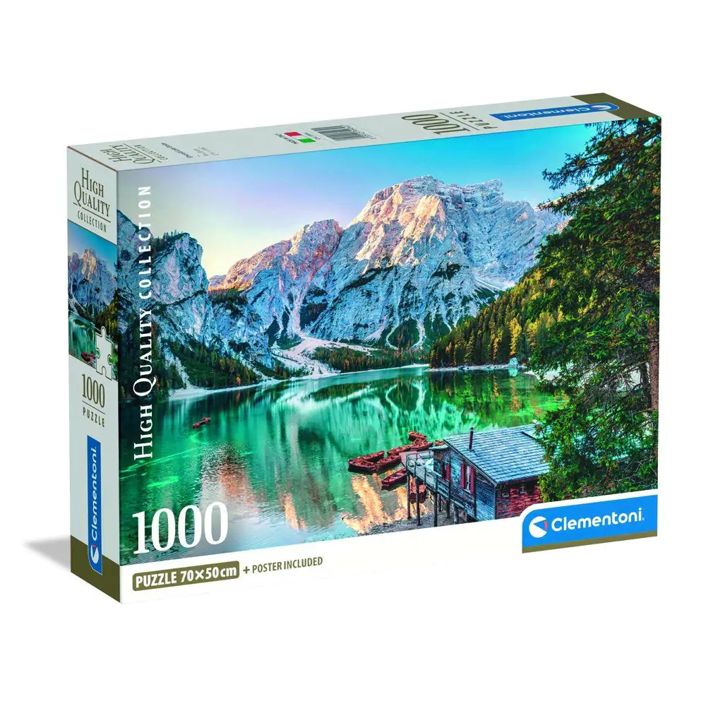 Puzzle Wysokiej Jakości Emerald Lake Braies 1000 elementów zdjęcie produktu