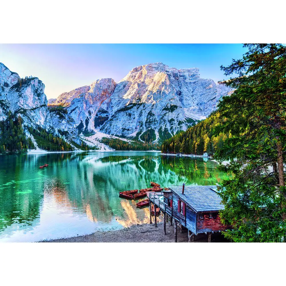 Puzzle Wysokiej Jakości Emerald Lake Braies 1000 elementów zdjęcie produktu