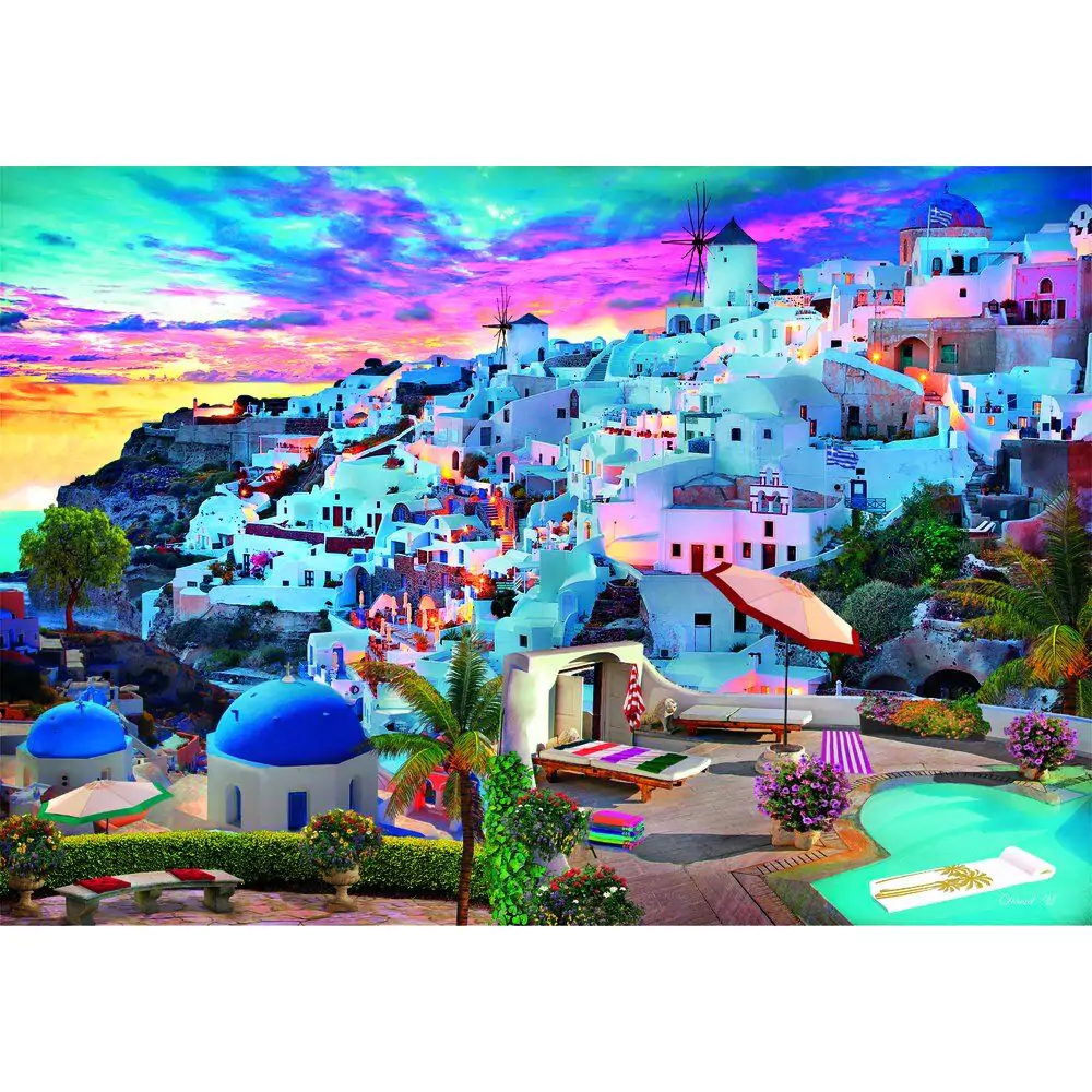 Puzzle High Quality Greece View 500 elementów zdjęcie produktu