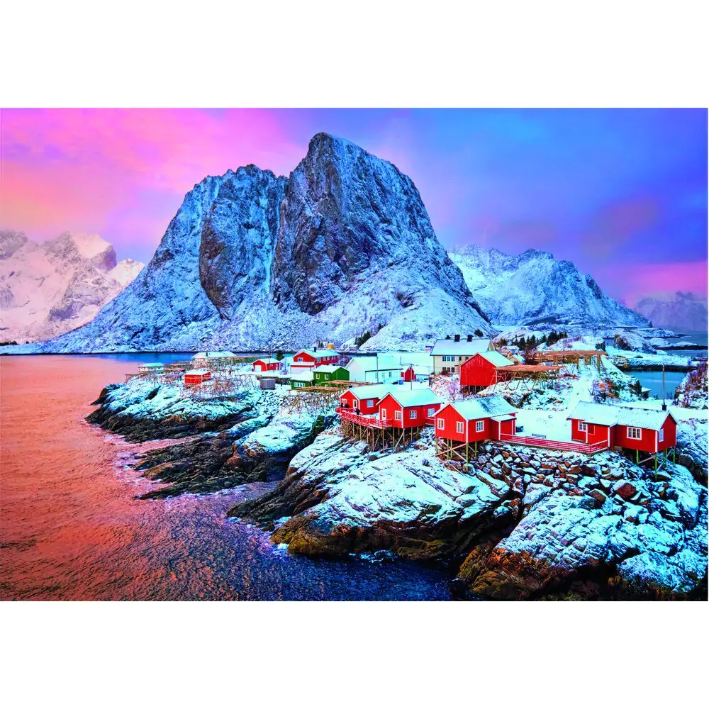 Puzzle High Quality Hamnoy Village 500 elementów zdjęcie produktu