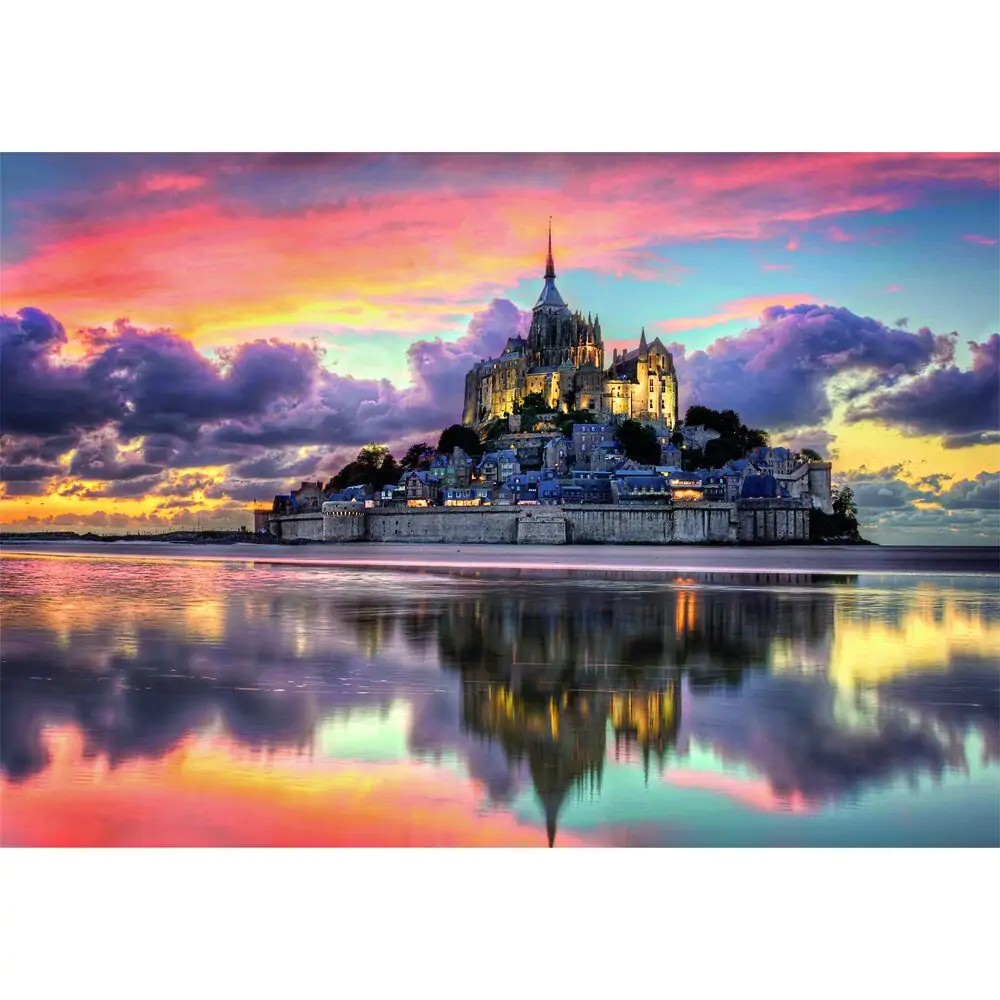 Wysokiej jakości Le Magnifique Mont Saint-Michel puzzle 1000 elementów zdjęcie produktu