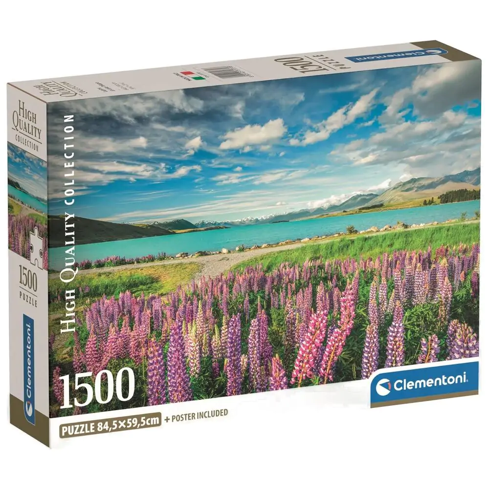 Puzzle Wysokiej Jakości Łubiny nad Jeziorem Tekapo 1500 elementów zdjęcie produktu