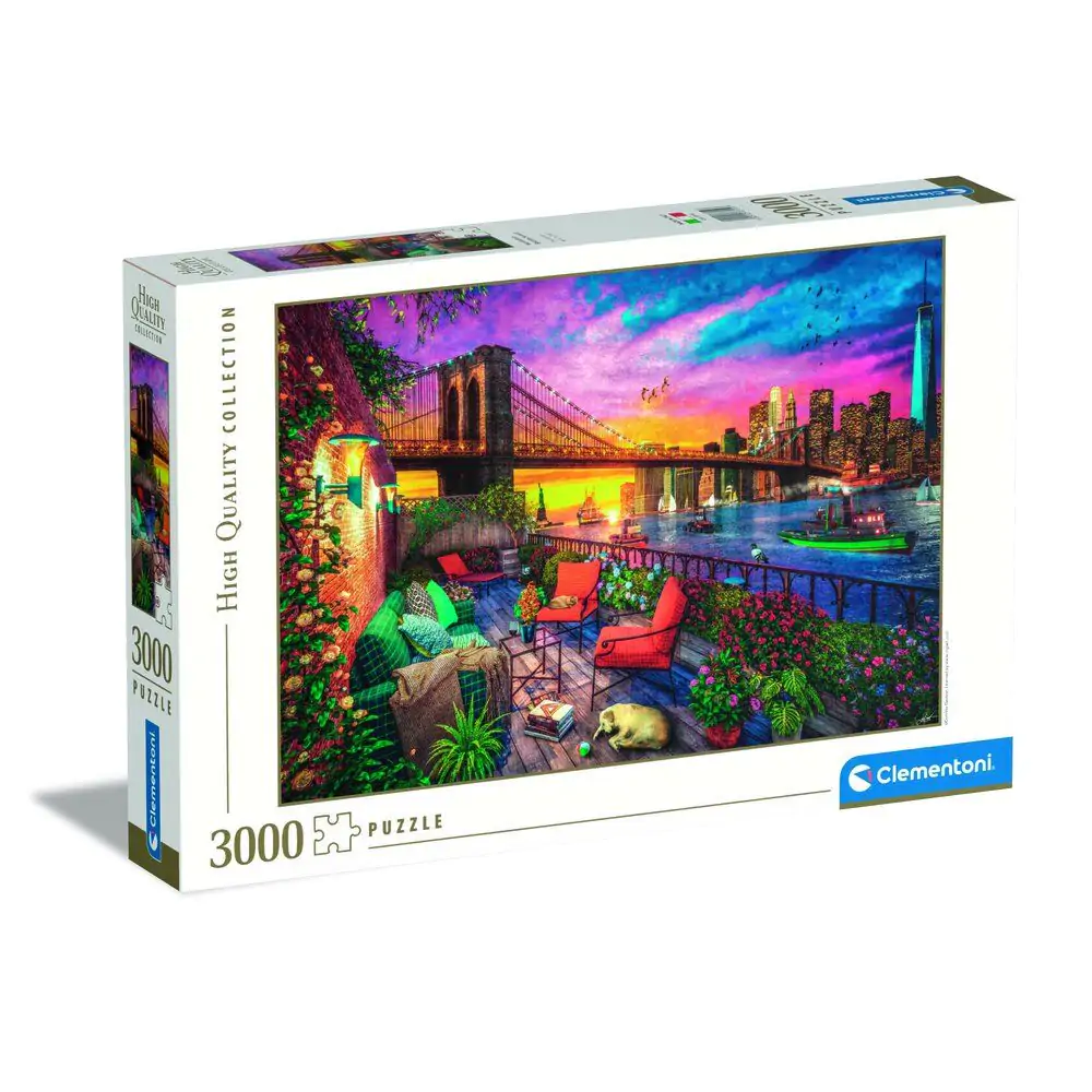 Puzzle High Quality Manhattan Balcony Sunset 3000 elementów zdjęcie produktu