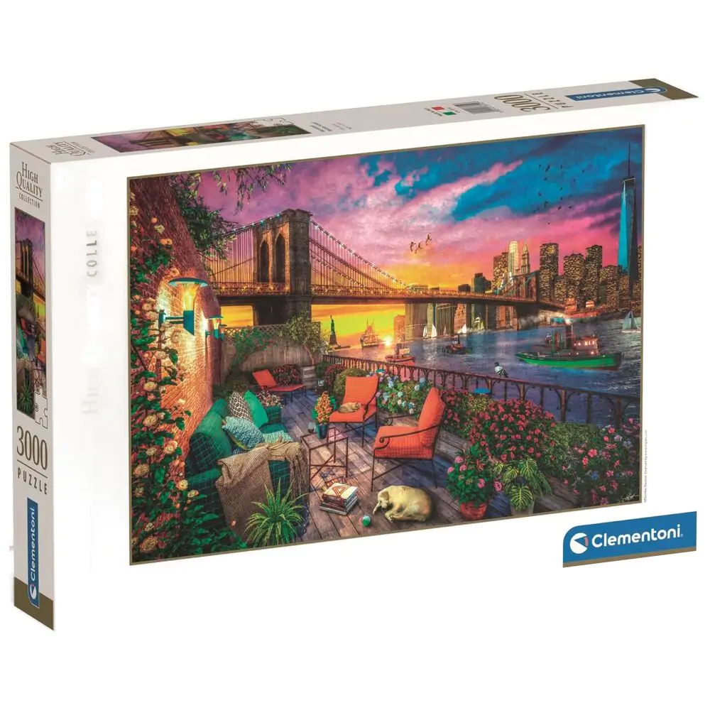 Puzzle High Quality Manhattan Balcony Sunset 3000 elementów zdjęcie produktu