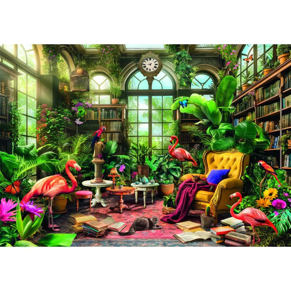 Wysokiej Jakości Puzzle The Greenhouse Library 1000 elementów zdjęcie produktu