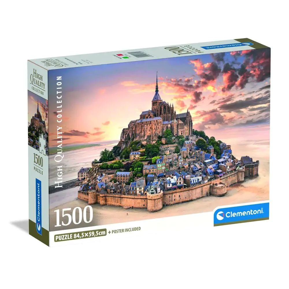 Wysokiej jakości puzzle The Mont Saint-Michel Rising 1500 elementów zdjęcie produktu