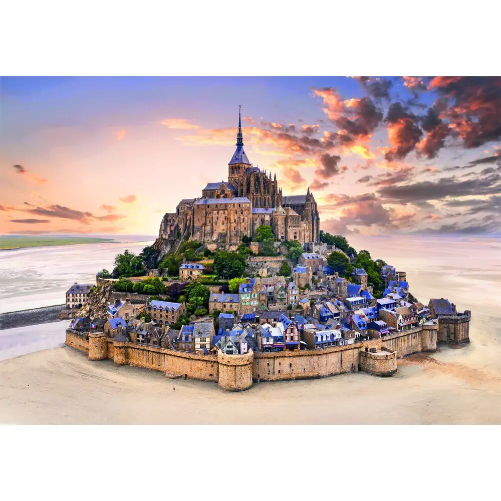 Wysokiej jakości puzzle The Mont Saint-Michel Rising 1500 elementów zdjęcie produktu