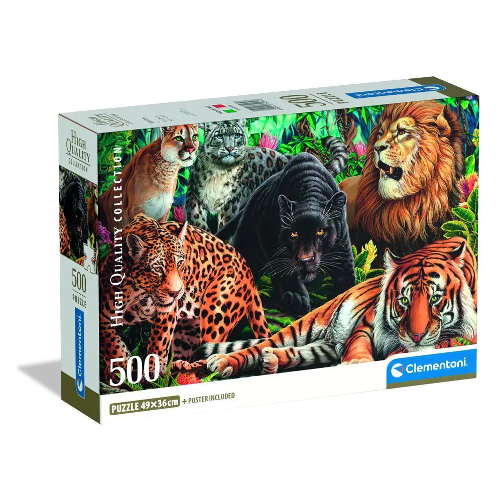 Puzzle Wysokiej Jakości Dzikie Koty 500pcs zdjęcie produktu