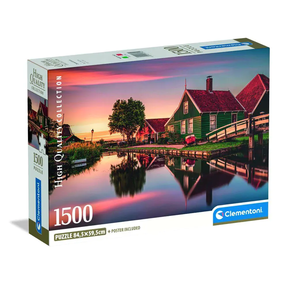 Wysokiej jakości puzzle Zaanse Schans 1500 elementów zdjęcie produktu