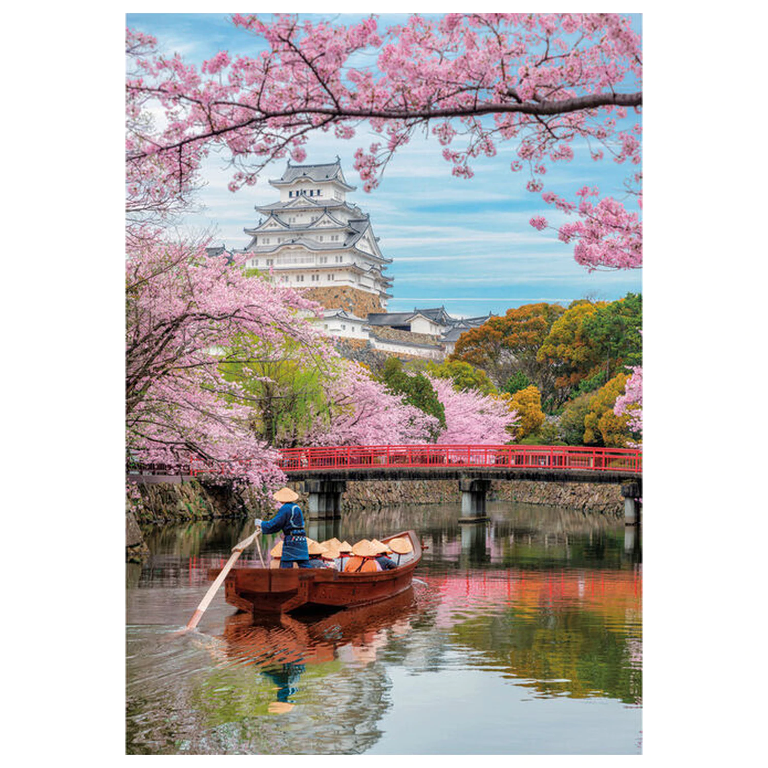 Zamek Himeji wiosną puzzle 1000 elementów zdjęcie produktu