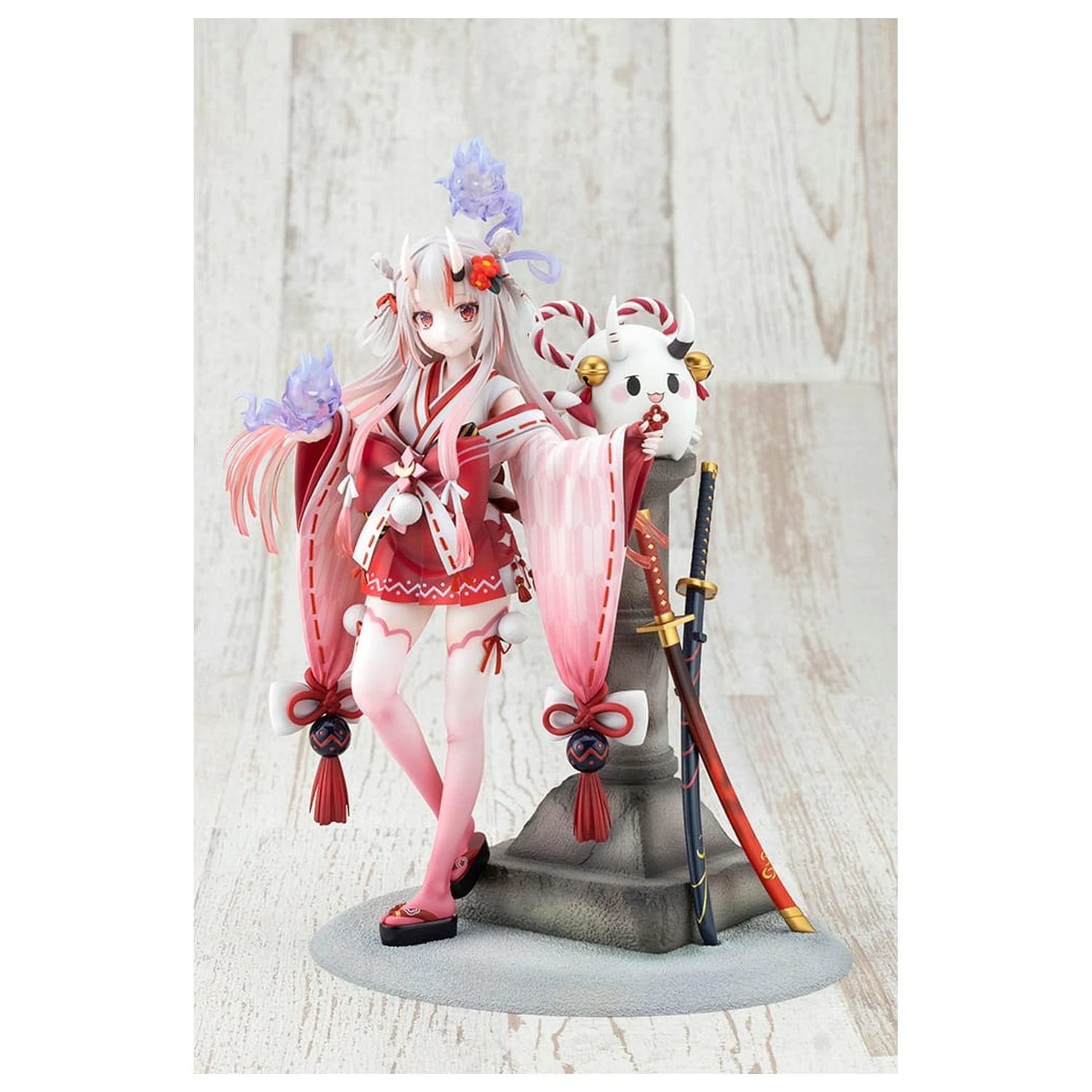 Hololive Production Statuetka PVC 1/7 Nakiri Ayame Shrine Maiden Fortune Outfit Ver. 26 cm zdjęcie produktu