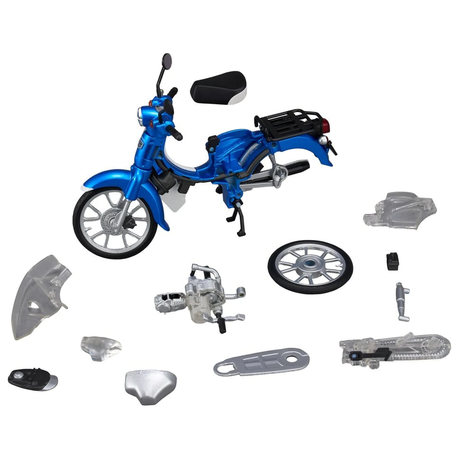 Honda Kaitanics Plastikowy Model Kit Super Cub 110 Glint Wave Blue Metalic zdjęcie produktu