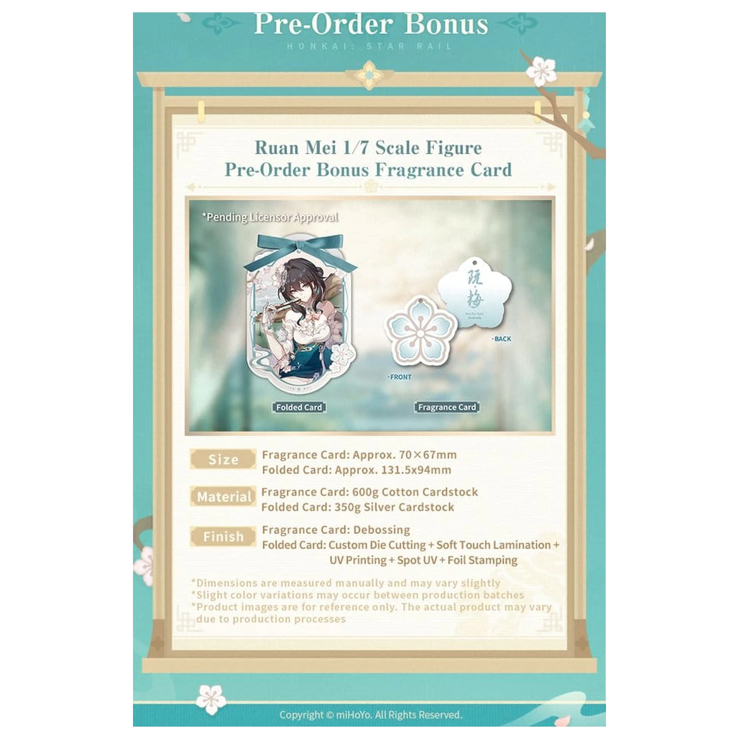 Honkai: Star Rail Figurka PVC 1/7 Ruan Mei Plumblossom Letter Ver. Z Bonusem 18 cm zdjęcie produktu