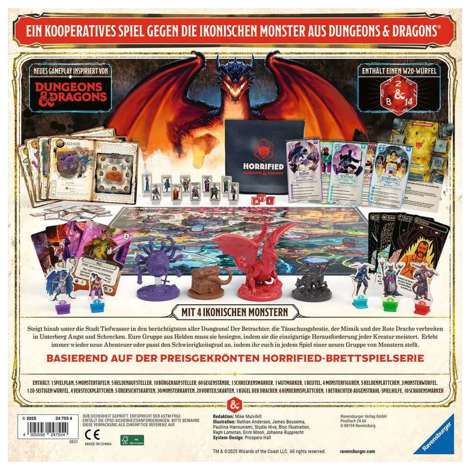 Horrified: Dungeons & Dragons Gra Planszowa *Wersja Niemiecka* zdjęcie produktu