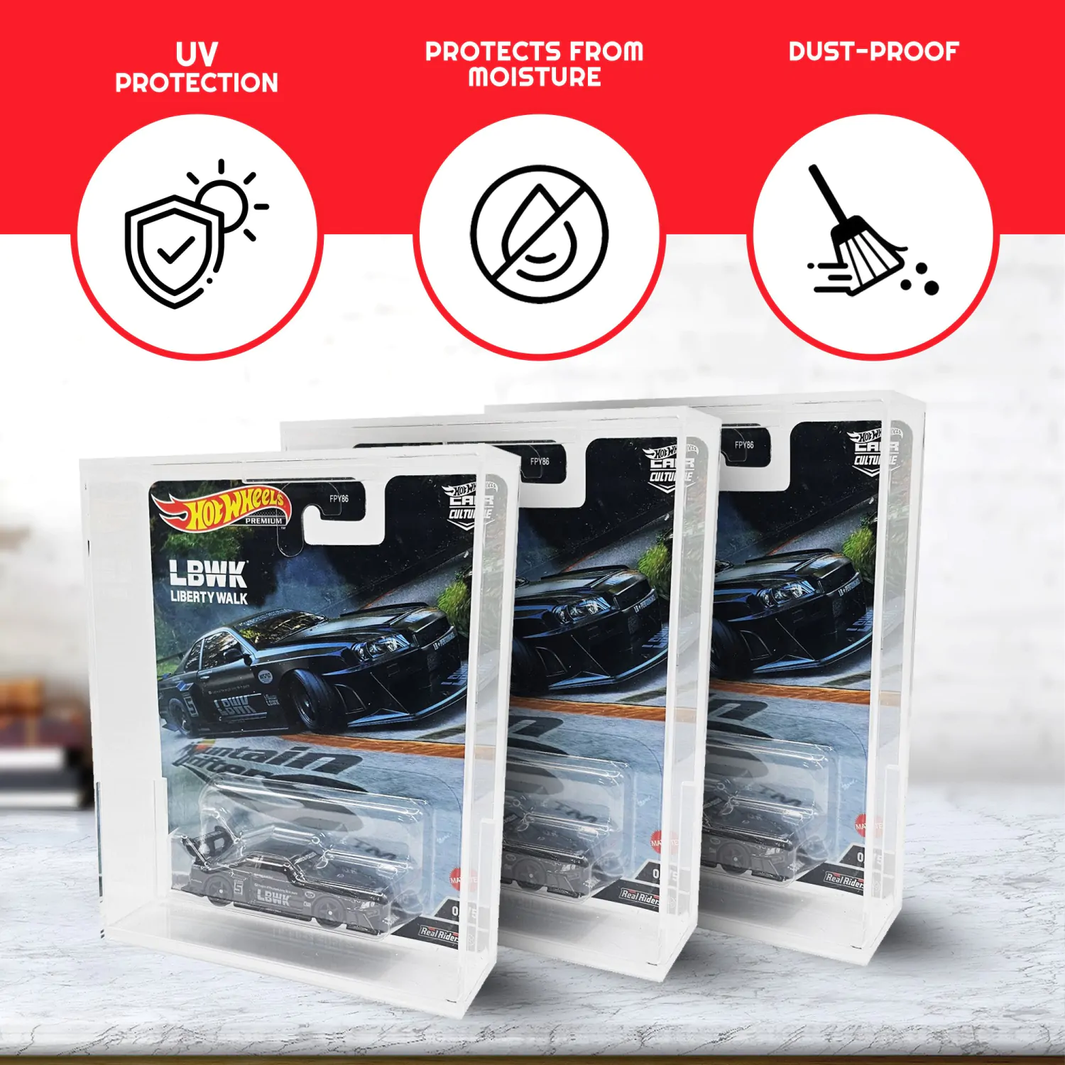 Hot Wheels Premium Akrylowe Etui 2-Pack zdjęcie produktu