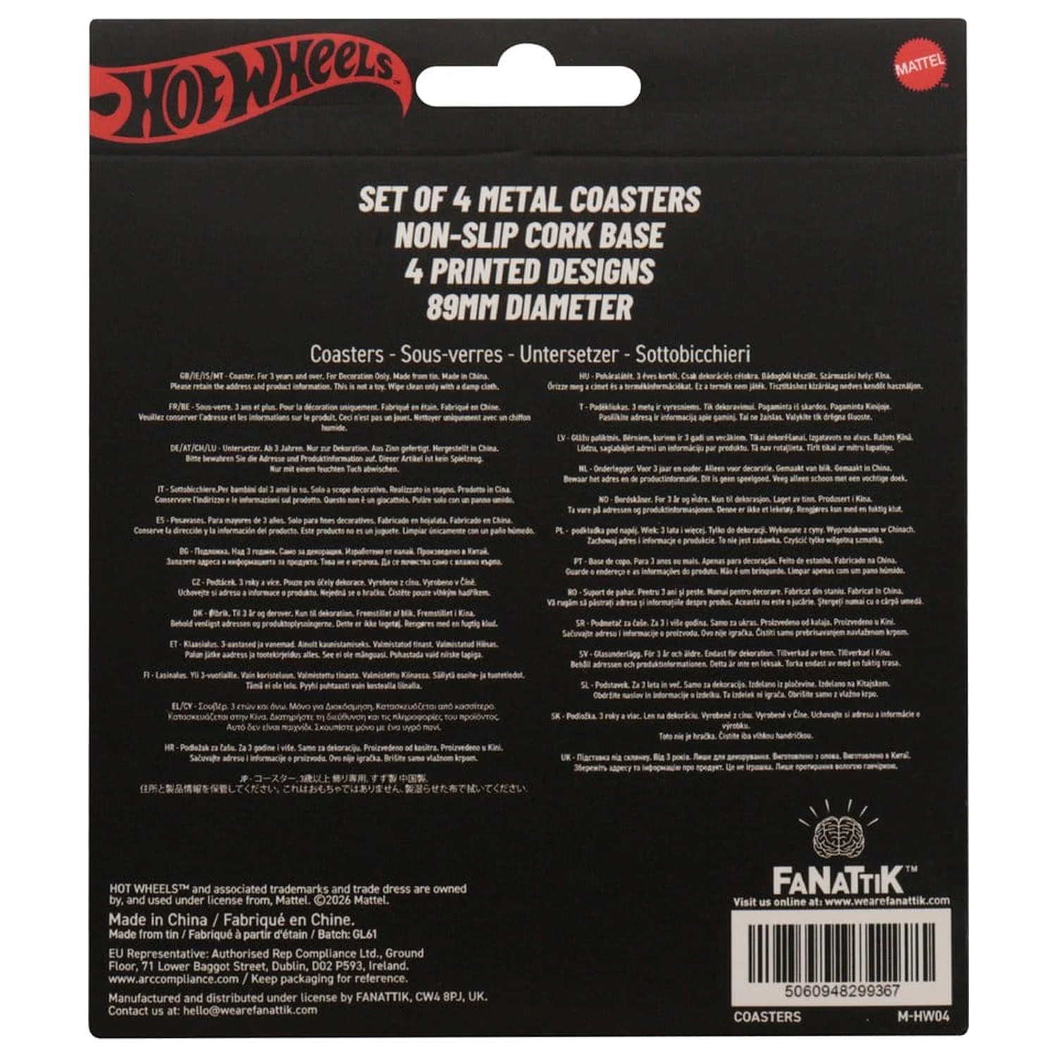 Hot Wheels Coaster 4-pak zdjęcie produktu