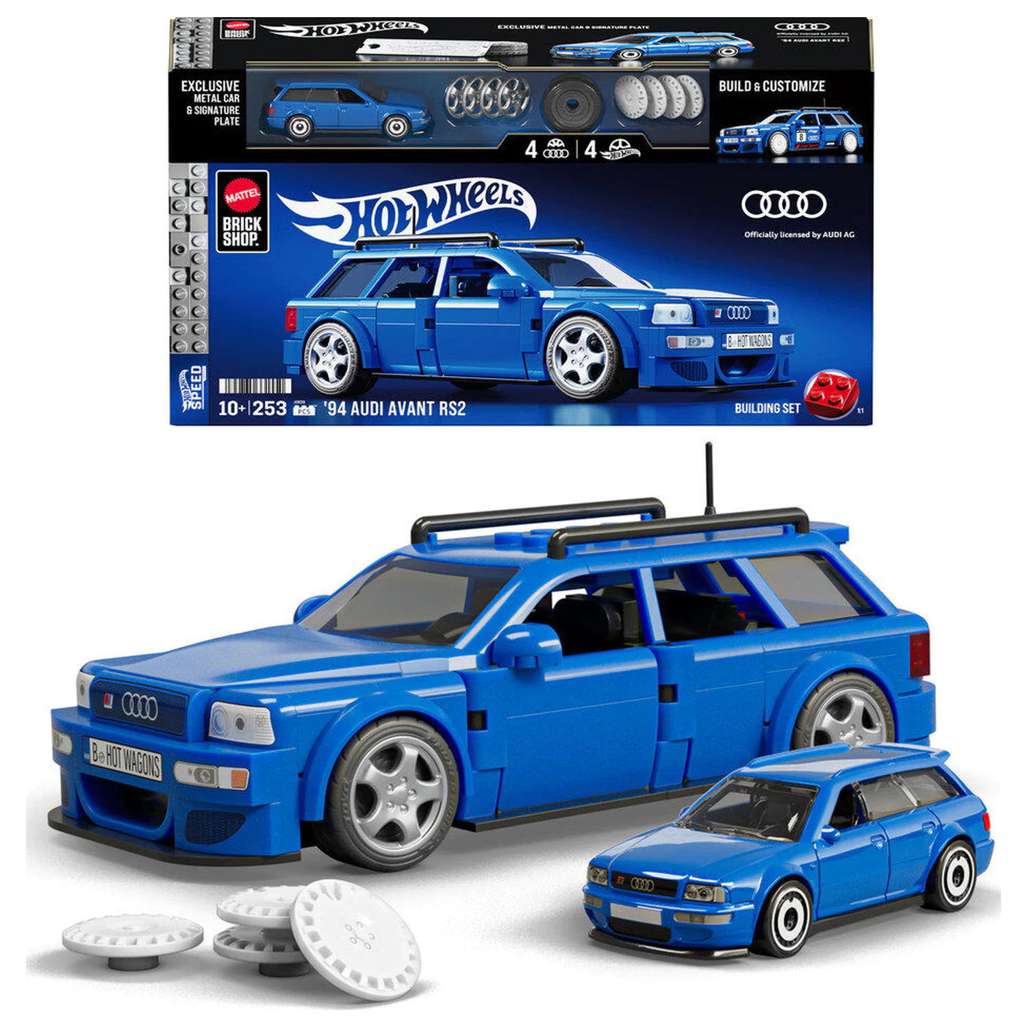 Hot Wheels Audi RS2 zestaw do budowania Speed zdjęcie produktu