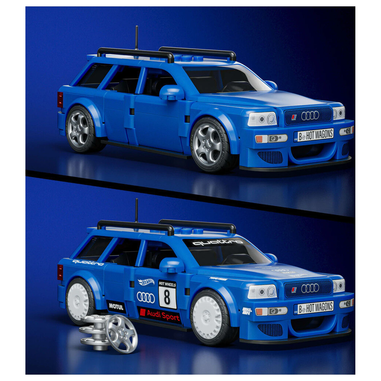 Hot Wheels Audi RS2 zestaw do budowania Speed zdjęcie produktu