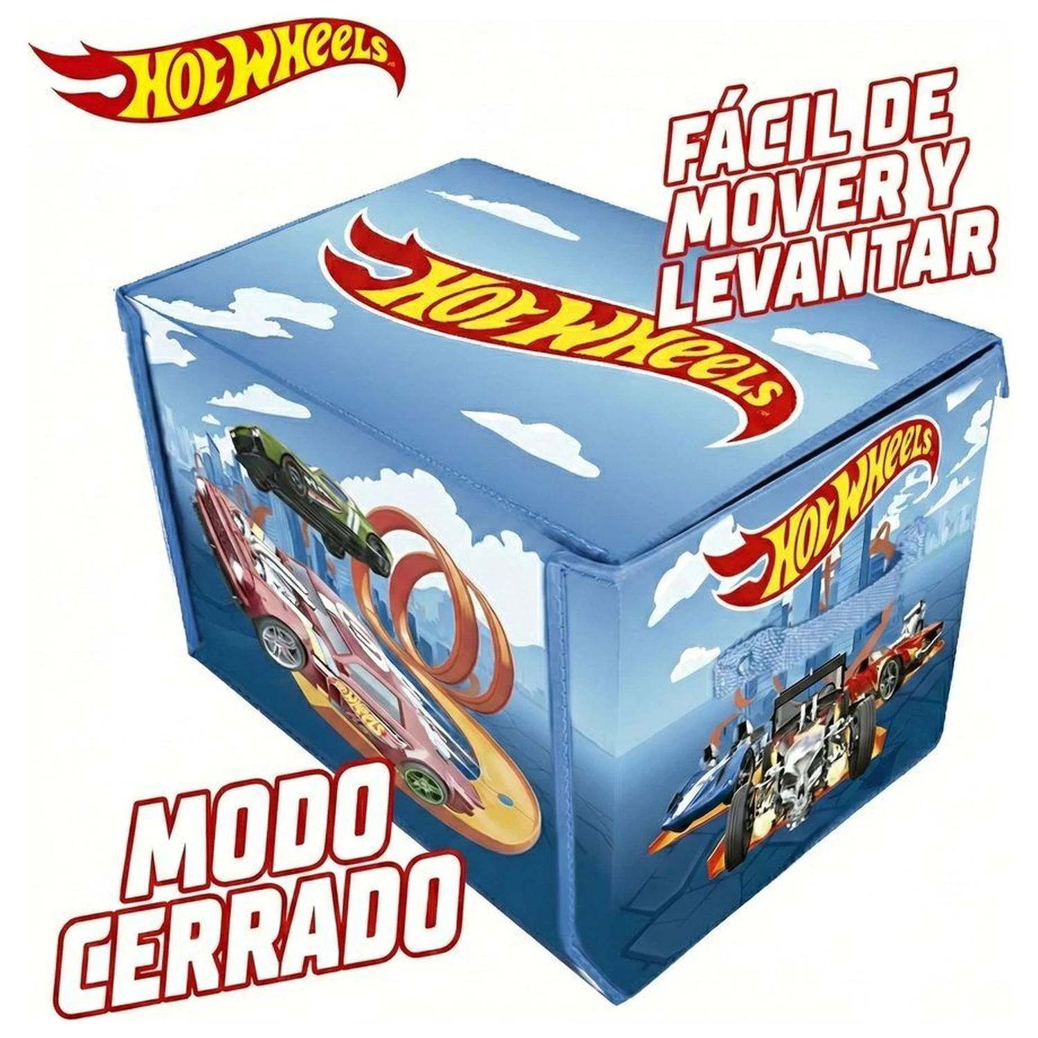 Hot Wheels Pudełko do przechowywania samochodzików z torem i obszarem do zabawy zdjęcie produktu