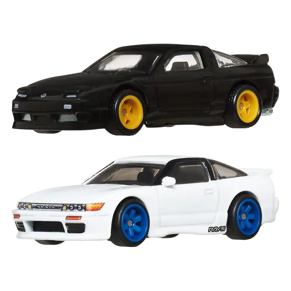 Hot Wheels Premium Car Culture Diecast Pojazd 2-Pak 1/64 '96 Nissan 180SX Type X & Nissan SilEighty zdjęcie produktu