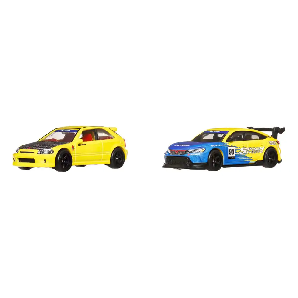 Hot Wheels Premium Car Culture Diecast Pojazd 2-Pak 1/64 '99 Honda Civic Type R (EK9) & Honda Civic Type R zdjęcie produktu