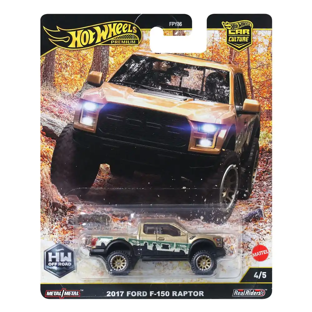 Hot Wheels Premium Car Culture Odlewany Pojazd 1/64 2017 Ford F-150 Raptor zdjęcie produktu