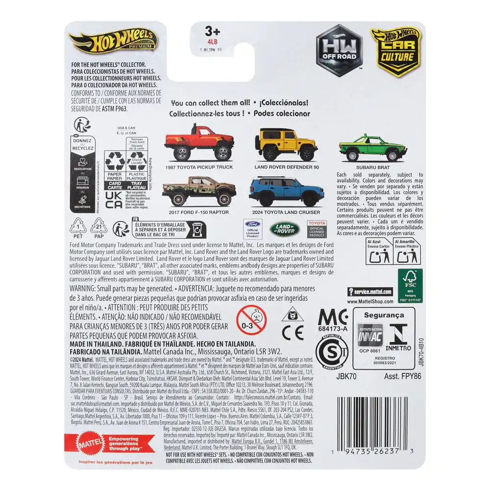 Hot Wheels Premium Car Culture Odlewany Pojazd 1/64 2017 Ford F-150 Raptor zdjęcie produktu
