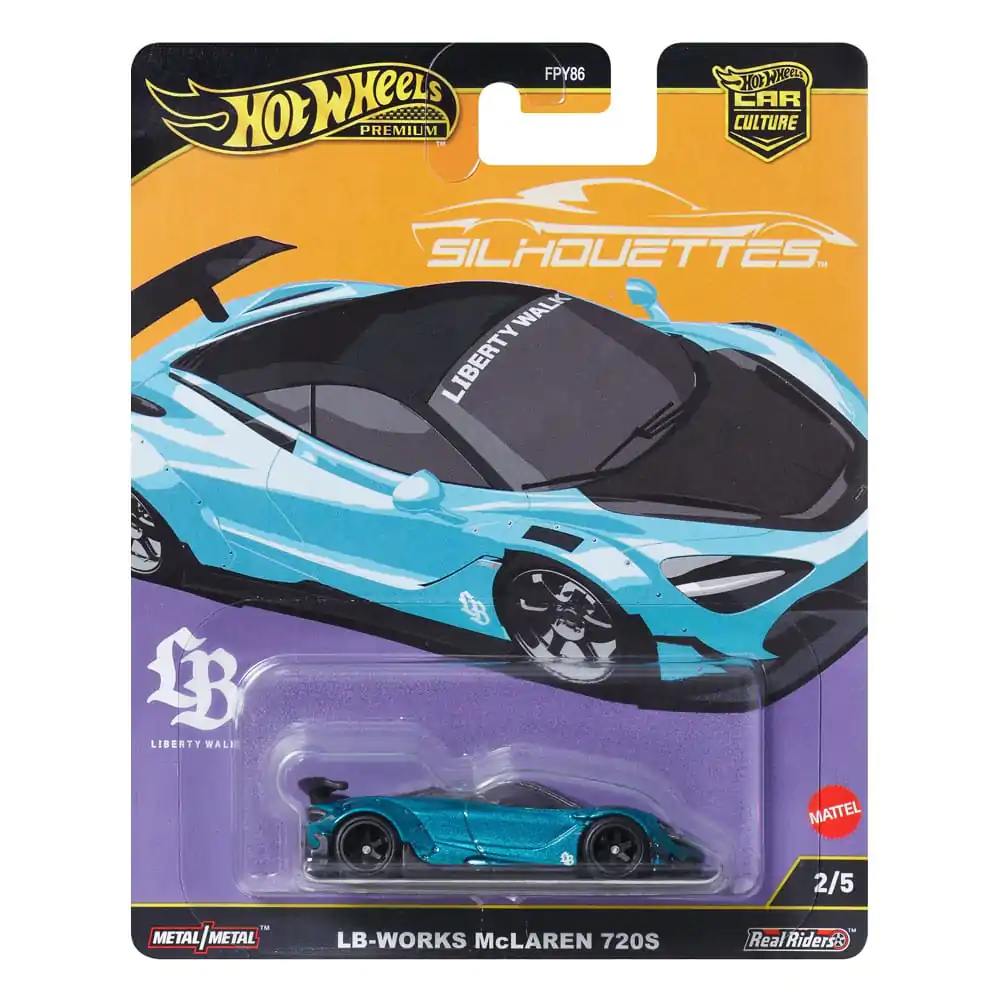 Hot Wheels Premium Car Culture Silhouettes Diecast Pojazd 1/64 LB-Works McLaren 720S zdjęcie produktu