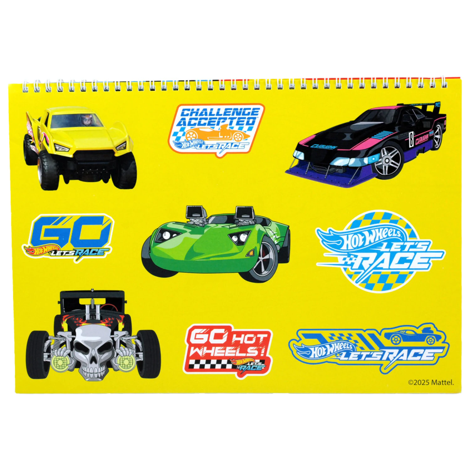Hot Wheels Challenge A/4 Szkicownik spiralny, 40 kartek z naklejkami zdjęcie produktu