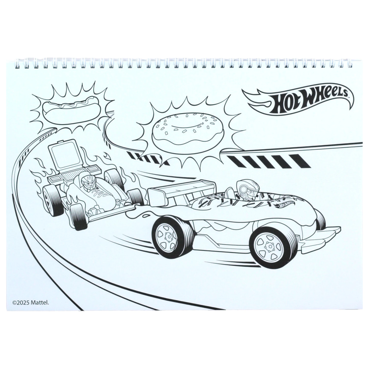 Hot Wheels Challenge A/4 Szkicownik spiralny, 40 kartek z naklejkami zdjęcie produktu